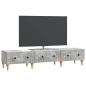 Preview: TV-Schränk Betongrau 147 x 34,5 x 30 cm Holzwerkstoff