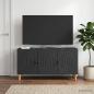 Preview: ARDEBO.de - TV-Schränk 99 x 34,5 x 50 cm Schwarz Holzwerkstoff