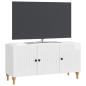 Preview: TV-Schränk 99 x 34,5 x 50 cm Hochglanz Weiß Holzwerkstoff
