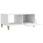 Preview: Couchtisch Hochglanz Weiß 90 x 50 x 40 cm Holzwerkstoff