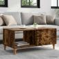 Preview: ARDEBO.de - Couchtisch Geräucherte Eiche 90 x 50 x 40 cm Holzwerkstoff