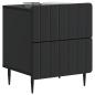 Preview: Nachttisch 2 Stk. Schwarz 43 x 34,5 x 49,5 cm Holzwerkstoff