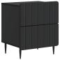 Preview: Nachttisch 2 Stk. Schwarz 43 x 34,5 x 49,5 cm Holzwerkstoff
