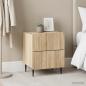 Preview: Nachttisch 2 Stk. Sonoma-Eiche 43 x 34,5 x 49,5 cm