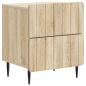Preview: Nachttisch 2 Stk. Sonoma-Eiche 43 x 34,5 x 49,5 cm