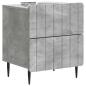 Preview: Nachttisch 2 Stk. Betongrau 43 x 34,5 x 49,5 cm Holzwerkstoff