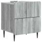 Preview: Nachttisch Sonoma-Grau 43 x 34,5 x 49,5 cm Holzwerkstoff