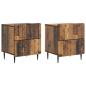 Preview: Nachttisch 2 Stk. Altholz 43 x 34,5 x 49,5 cm Holzwerkstoff