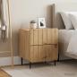 Preview: Nachttisch 2 stk. Artisan-Eiche 43 x 34,5 x 49,5 cm