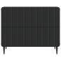 Preview: Nachttisch Schwarz 62 x 34,5 x 49,5 cm Holzwerkstoff