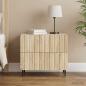 Preview: ARDEBO.de - Nachttisch Sonoma-Eiche 62 x 34,5 x 49,5 cm Holzwerkstoff