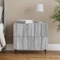 Preview: ARDEBO.de - Nachttisch Sonoma-Grau 62 x 34,5 x 49,5 cm Holzwerkstoff