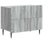 Preview: Nachttisch Sonoma-Grau 62 x 34,5 x 49,5 cm Holzwerkstoff