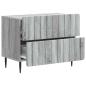 Preview: Nachttisch Sonoma-Grau 62 x 34,5 x 49,5 cm Holzwerkstoff