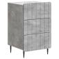 Preview: Nachttisch Betongrau 43 x 41 x 68 cm Holzwerkstoff