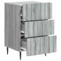 Preview: Nachttisch Graues Sonoma 43 x 41 x 68 cm Holzwerkstoff
