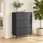 Preview: ARDEBO.de - Schubladenschrank 66 x 34,5 x 92 cm Holzwerkstoff Schwarz