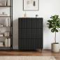 Preview: Schubladenschrank 66 x 34,5 x 92 cm Holzwerkstoff Schwarz
