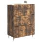 Preview: Schubladenschrank 66 x 34,5 x 92 cm Holzwerkstoff Räuchereiche