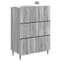 Preview: Schubladenschrank 66 x 34,5 x 92 cm Holzwerkstoff Sonoma-Grau