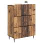 Preview: Schubladenschrank 66 x 34,5 x 92 cm Holzwerkstoff Altholz