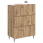 Preview: Schubladenschrank 66 x 34,5 x 92 cm Holzwerkstoff Artisan-Eiche