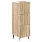 Preview: Schubladenschrank 33 x 34,5 x 92 cm Holzwerkstoff Sonoma-Eiche