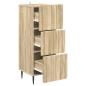 Preview: Schubladenschrank 33 x 34,5 x 92 cm Holzwerkstoff Sonoma-Eiche