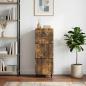 Preview: ARDEBO.de - Schubladenschrank 33 x 34,5 x 92 cm Holzwerkstoff Räuchereiche