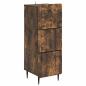 Preview: Schubladenschrank 33 x 34,5 x 92 cm Holzwerkstoff Räuchereiche