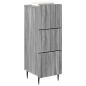 Preview: Schubladenschrank 33 x 34,5 x 92 cm Holzwerkstoff Sonoma-Grau