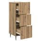 Preview: Schubladenschrank 33 x 34,5 x 92 cm Holzwerkstoff Artisan-Eiche