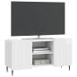 Preview: TV-Schränk 102 x 34,5 x 52 cm Hochglanz Weiß Holzwerkstoff