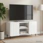 Preview: TV-Schränk 102 x 34,5 x 52 cm Hochglanz Weiß Holzwerkstoff