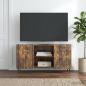 Preview: ARDEBO.de - TV-Schränk 102 x 34,5 x 52 cm Räuchereiche Holzwerkstoff