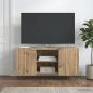 Preview: ARDEBO.de - TV-Schränk 102 x 34,5 x 52 cm Artisan-Eiche Holzwerkstoff