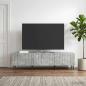 Preview: ARDEBO.de - TV-Schränk Betongrau 147 x 34,5 x 32 cm Holzwerkstoff