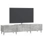 Preview: TV-Schränk Betongrau 147 x 34,5 x 32 cm Holzwerkstoff