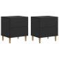 Preview: Nachttisch 2 Stk. Schwarz 43 x 34,5 x 48 cm Holzwerkstoff