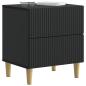 Preview: Nachttisch 2 Stk. Schwarz 43 x 34,5 x 48 cm Holzwerkstoff