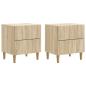 Preview: Nachttisch 2 Stk. Sonoma-Eiche 43 x 34,5 x 48 cm Holzwerkstoff