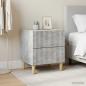 Preview: Nachttisch 2 Stk. Betongrau 43 x 34,5 x 48 cm Holzwerkstoff