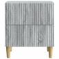 Preview: Nachttisch Sonoma-Grau 43 x 34,5 x 48 cm Holzwerkstoff