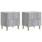 Preview: Nachttisch 2 Stk. Sonoma-Grau 43 x 34,5 x 48 cm Holzwerkstoff