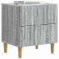 Preview: Nachttisch 2 Stk. Sonoma-Grau 43 x 34,5 x 48 cm Holzwerkstoff