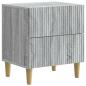 Preview: Nachttisch 2 Stk. Sonoma-Grau 43 x 34,5 x 48 cm Holzwerkstoff