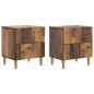 Preview: Nachttisch 2 Stk. Altholz 43 x 34,5 x 48 cm Holzwerkstoff
