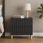 Preview: ARDEBO.de - Nachttisch Schwarz 62 x 34,5 x 48 cm Holzwerkstoff