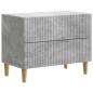 Preview: Nachttisch Betongrau 62 x 34,5 x 48 cm Holzwerkstoff