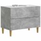Preview: Nachttisch Betongrau 62 x 34,5 x 48 cm Holzwerkstoff